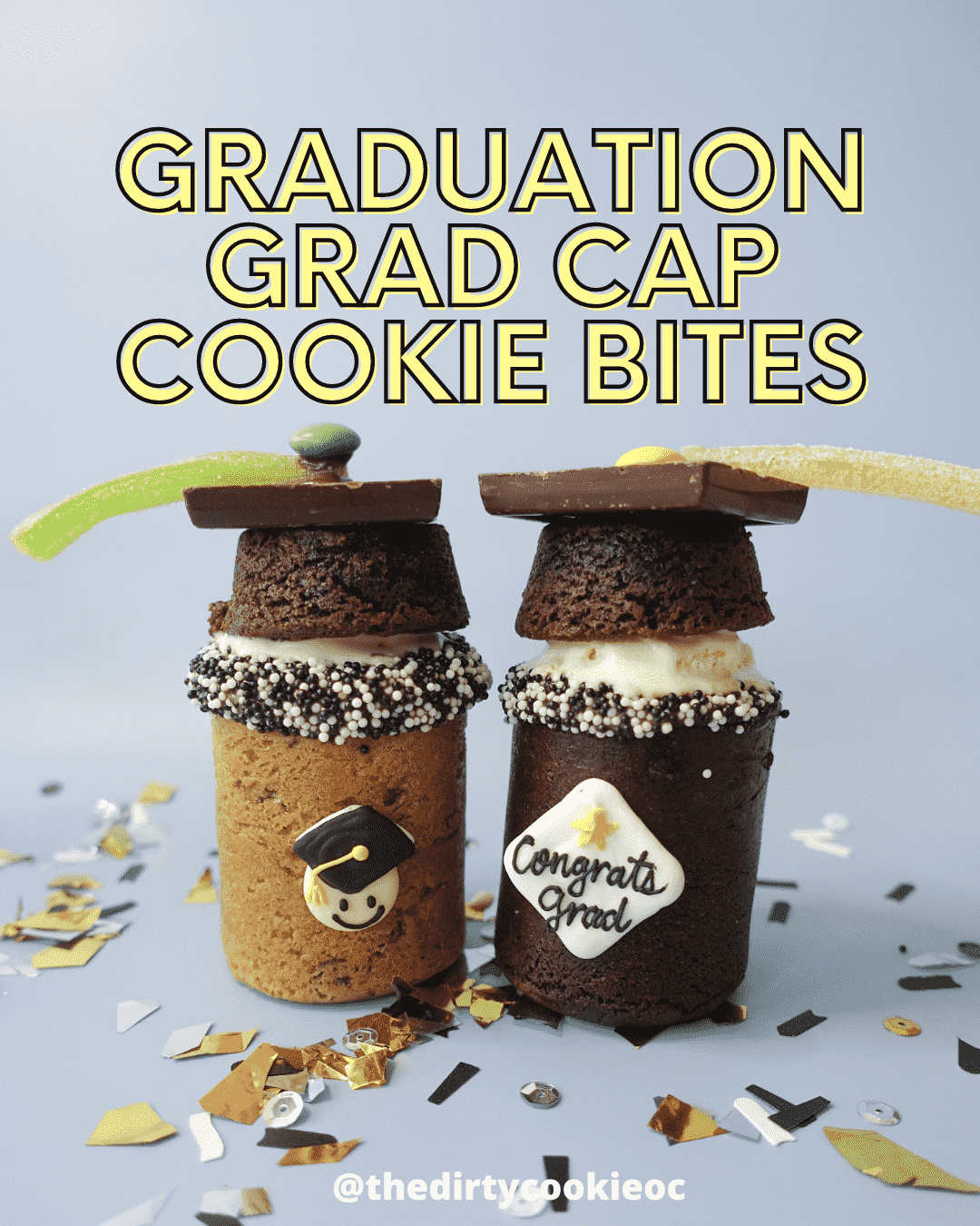 Graduation Grad Cap Cookie Bites
