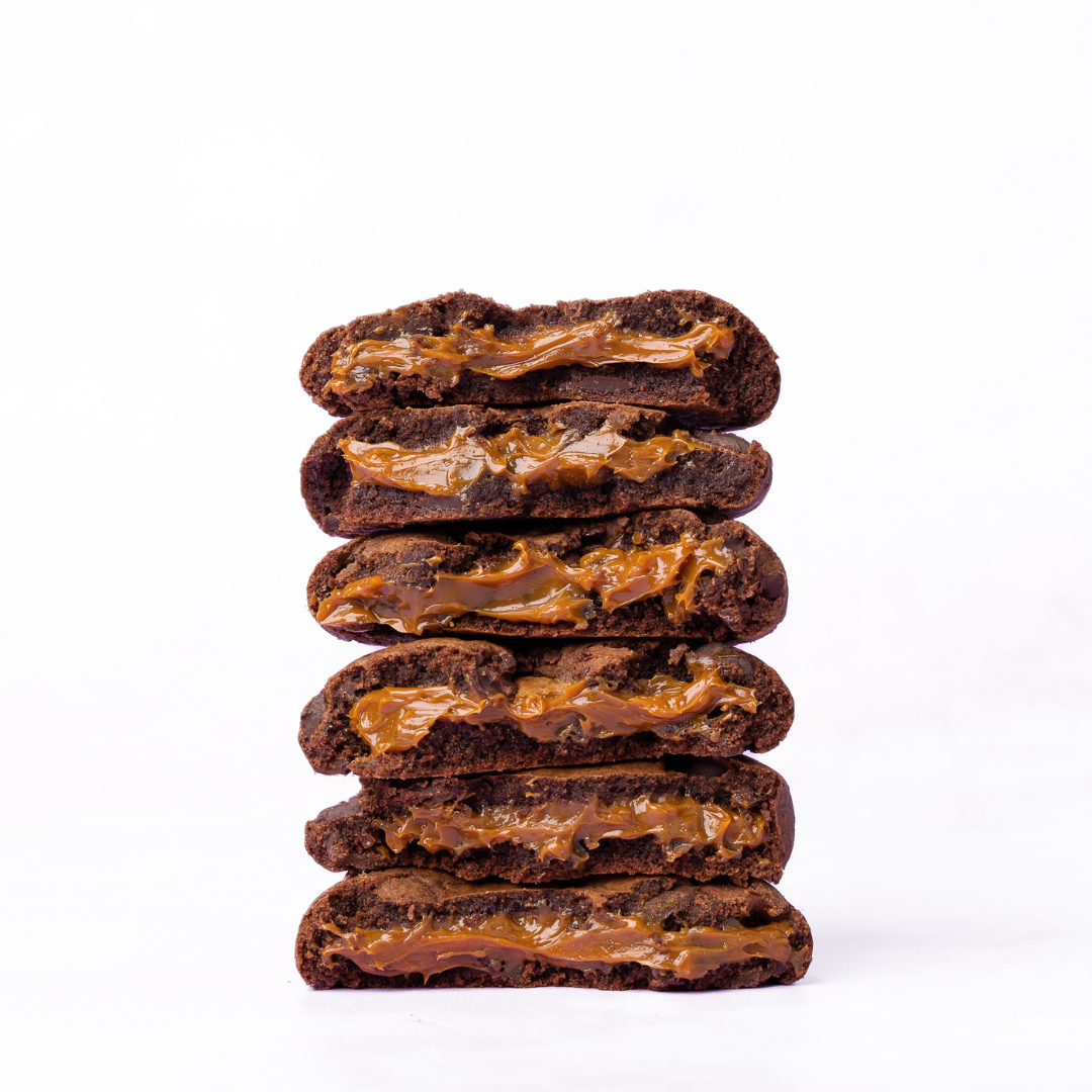 Stuffed Cookies - Double Chocolate Salted Caramel Stuffed Cookies - Double Chocolate Salted Caramel  | Dirty Cookie
